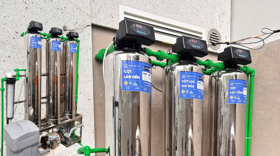 Cột lọc nước đầu nguồn composite Aplus Quy Nhơn.png
